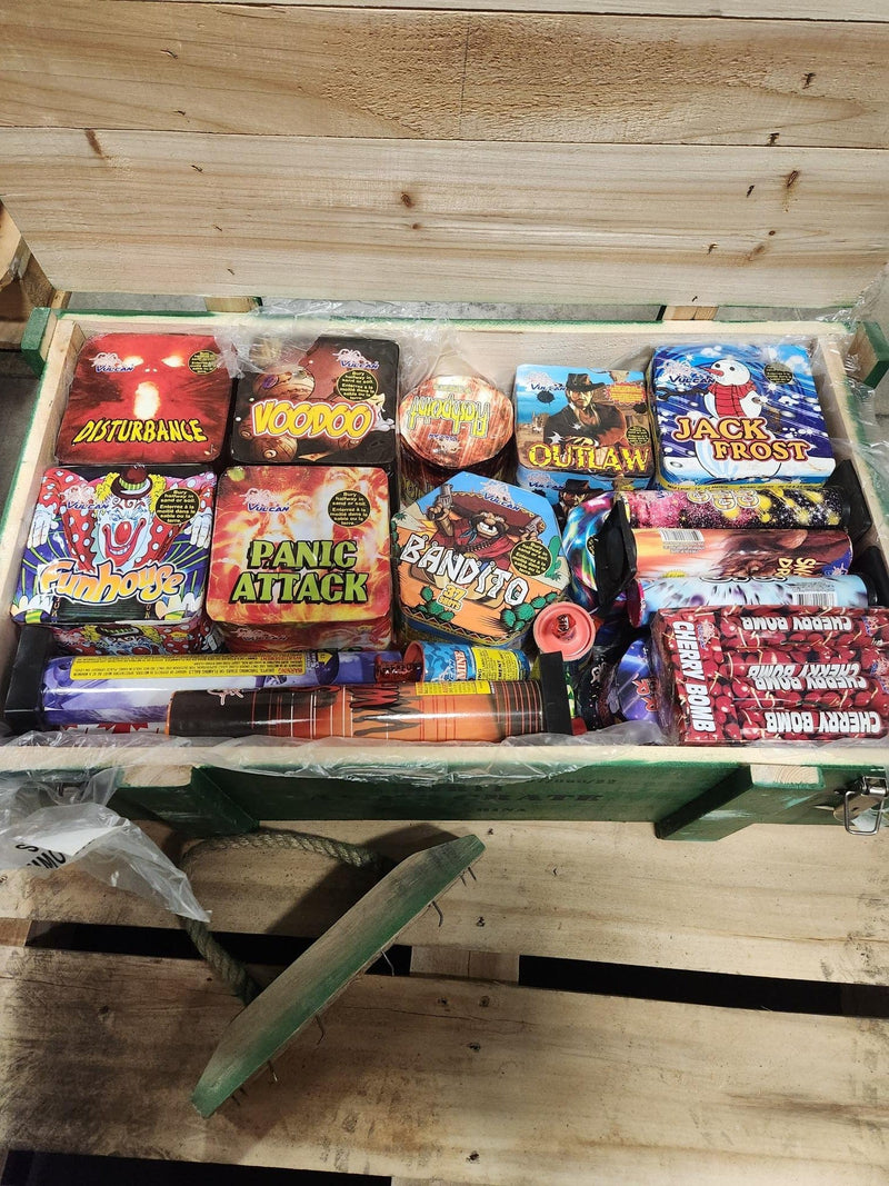 Fireworks Central Family Pack Piece Vulcan Ammo Crate
